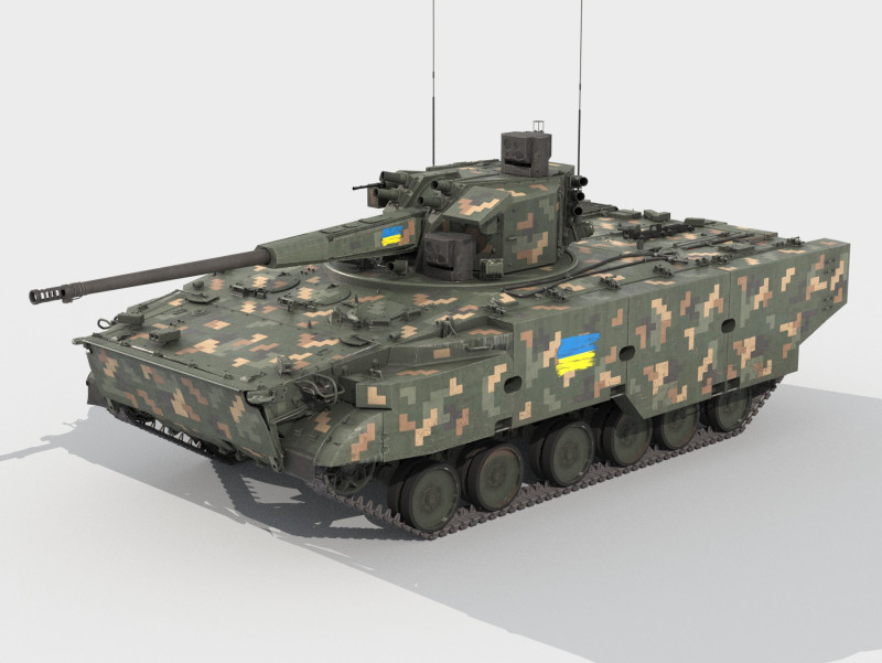 2S38 Derivatsiya 3D मॉडल .c4d .max .obj .3ds .fbx .stl .blend 