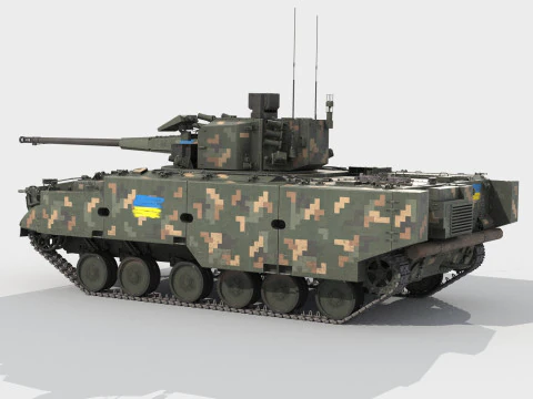 2S38 Derivatsiya 3D Model