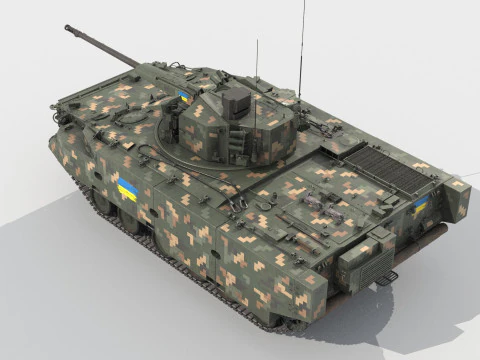2S38 Derivatsiya 3D Model