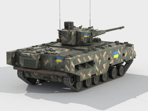 2S38 Derivatsiya 3D Model
