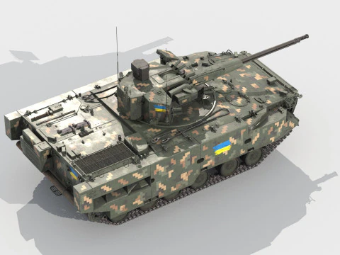 2S38 Derivatsiya 3D Model