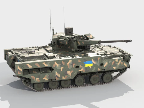 2S38 Derivatsiya 3D Model