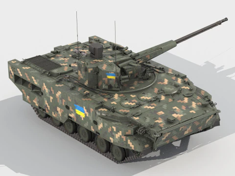 2S38 Derivatsiya 3D Model