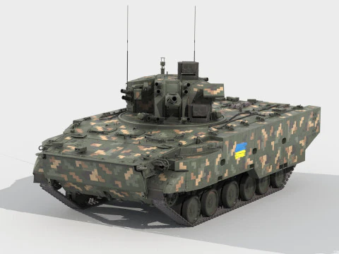 2S38 Derivatsiya 3D Model