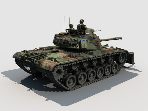 M-48A2 Raumpanzer Modello 3D
