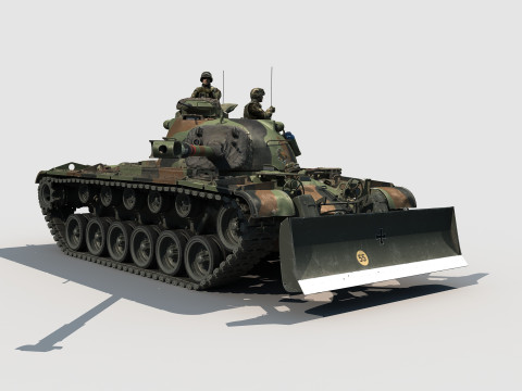 M-48A2 Raumpanzer Modello 3D