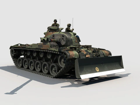 M-48A2 Raumpanzer 3D Model