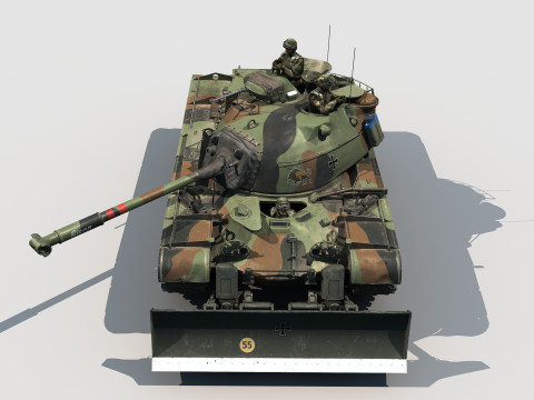 M-48A2 Raumpanzer Modello 3D