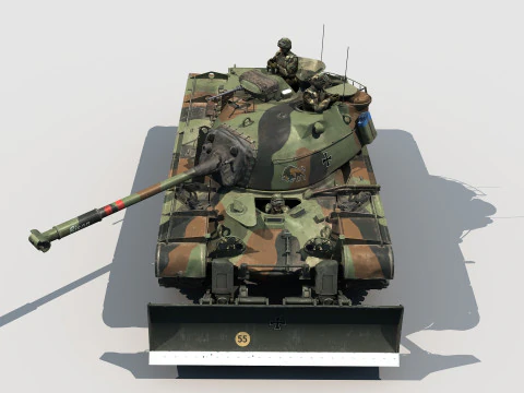 M-48A2 Raumpanzer 3D Model