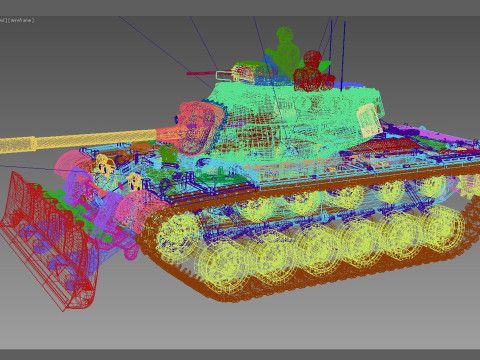 M-48A2 Raumpanzer Modello 3D