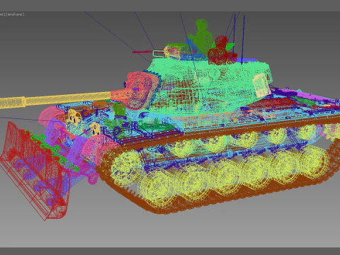 M-48A2 Raumpanzer 3D Model