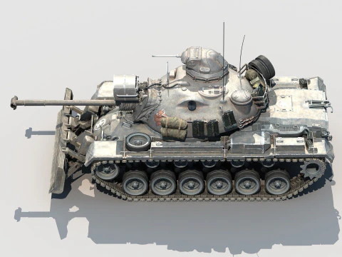 M48A3 Bulldozer 3D Model