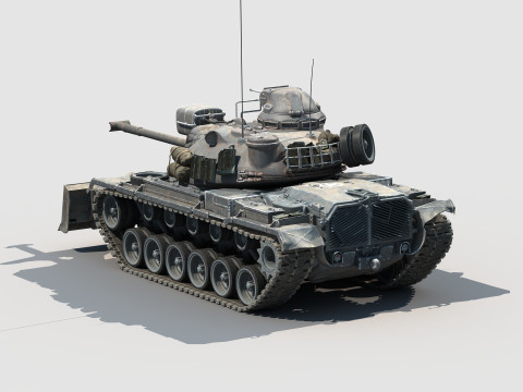 M48A3 Bulldozer Modello 3D