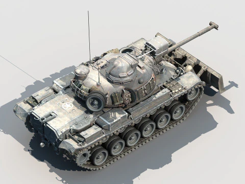 M48A3 Bulldozer 3D Model