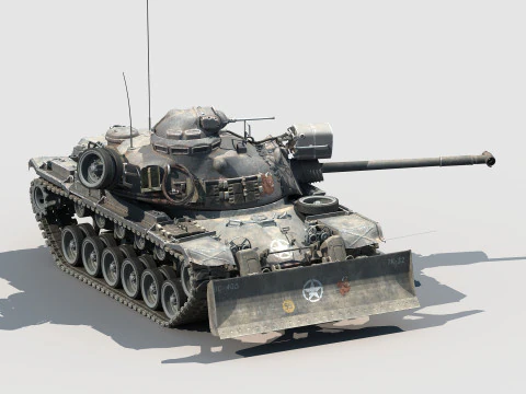 M48A3 Bulldozer 3D Model