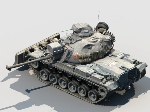 M48A3 Bulldozer 3D Model
