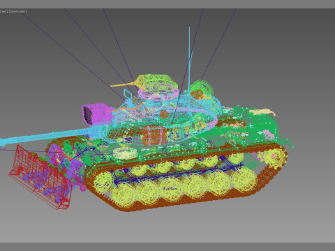 M48A3 Bulldozer Modello 3D