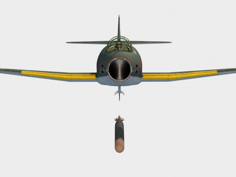 Yokosuka R2Y2V3 Keiun Kai Modelo 3D