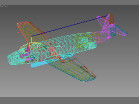 Yokosuka R2Y2V3 Keiun Kai Modelo 3D
