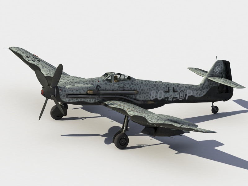 Blohm Voss BV 155 3D Model .c4d .max .obj .3ds .fbx .stl .blend 