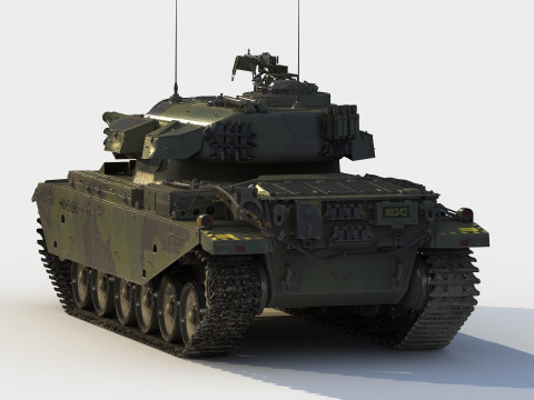 STRV-104 Swedish Tank Modelo 3D
