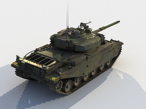 STRV-104 Swedish Tank Modelo 3D