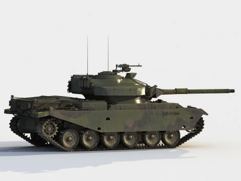 STRV-104 Swedish Tank 3D Model