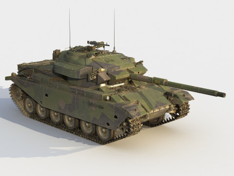 STRV-104 Swedish Tank Modelo 3D
