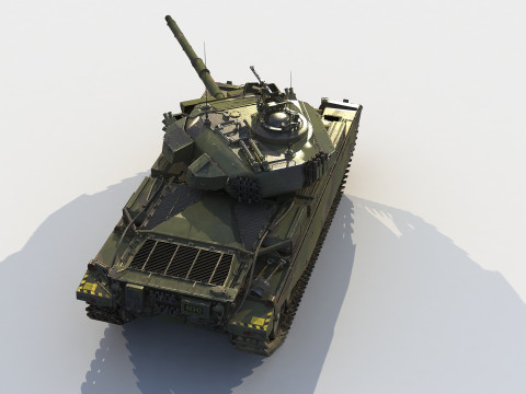 STRV-104 Swedish Tank Modelo 3D