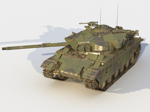STRV-104 Swedish Tank Modelo 3D