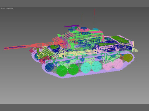 STRV-104 Swedish Tank Modelo 3D