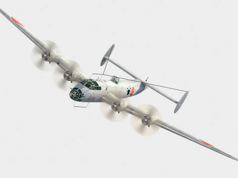 Nakajima G5N Shinzan Modello 3D