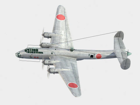Nakajima G5N Shinzan 3D Model