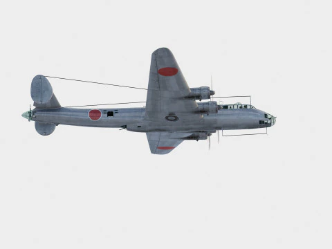 Nakajima G5N Shinzan 3D Model