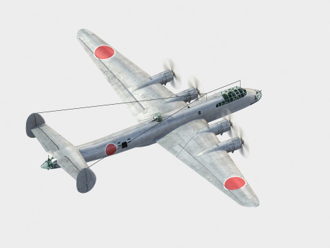 Nakajima G5N Shinzan 3D Модель