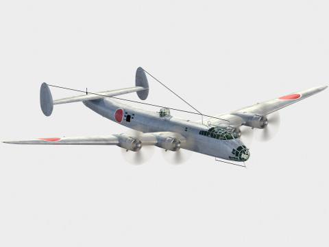 Nakajima G5N Shinzan 3D Модель