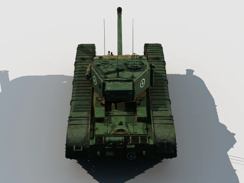 Black Prince british tank prototype 3D Model