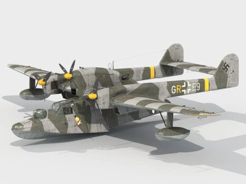 Blohm Voss BV 138 Seedrache 3D Model