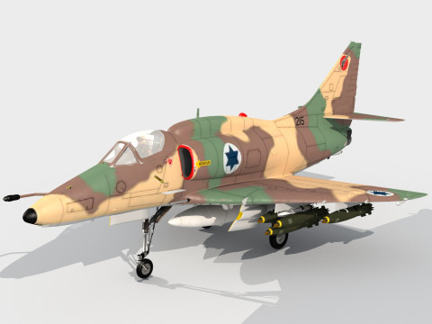 Douglas A-4 Skyhawk 3D-Modell