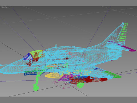 Douglas A-4 Skyhawk Modelo 3D