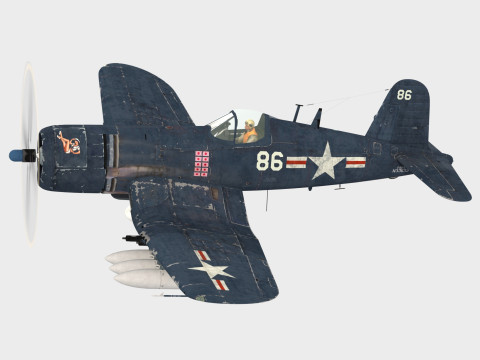 Vought Corsair F4U4 Model 3D