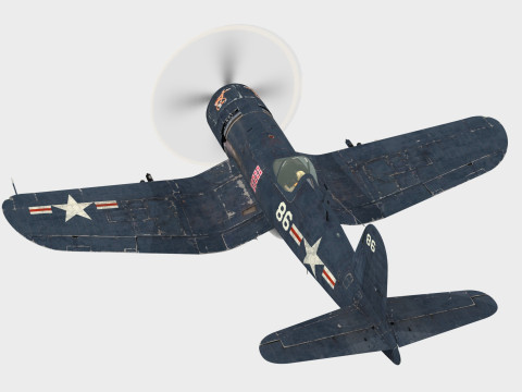 Vought Corsair F4U4 Model 3D