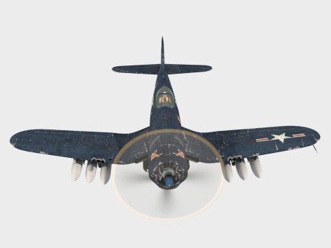 Vought Corsair F4U4 Model 3D
