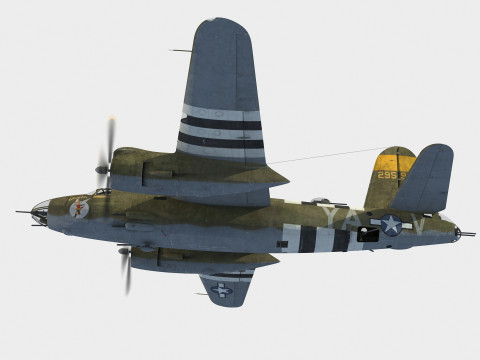 Martin B-26 Marauder 3D Модель