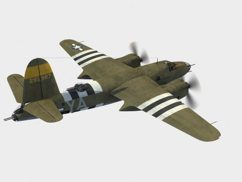 Martin B-26 Marauder 3D Модель