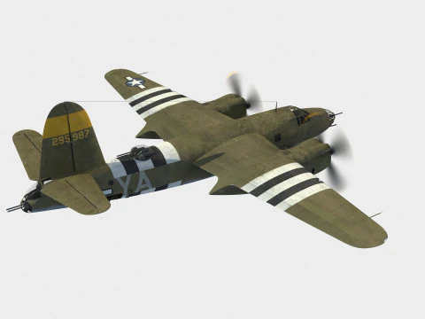 Martin B-26 Marauder 3D Model
