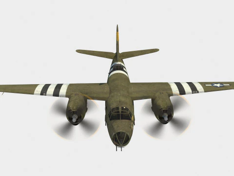Martin B-26 Marauder 3D Model