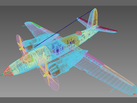 Martin B-26 Marauder 3D Модель