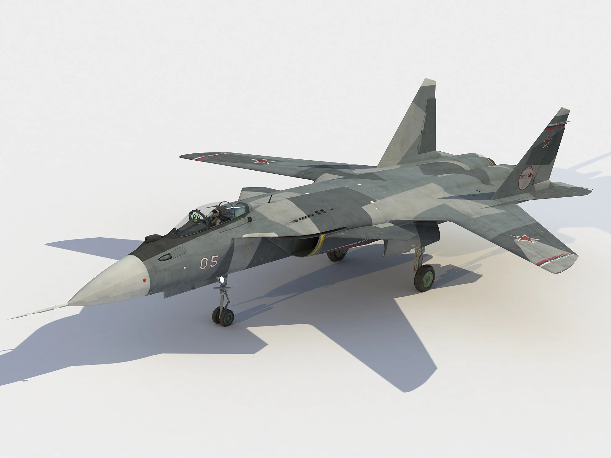 Sukhoi Su-47 Berkut Modello 3D .c4d .max .obj .3ds .fbx .stl .blend