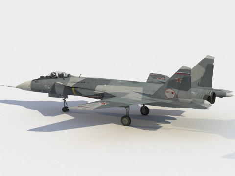 Sukhoi Su-47 Berkut 3D Model